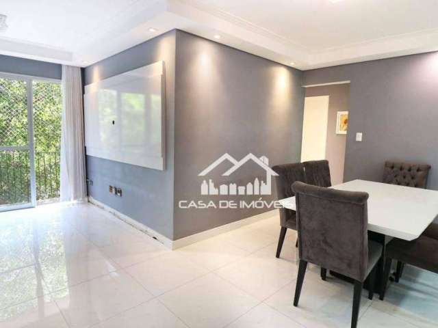 Vende apartamento com 74m², 2 dormitórios sendo 1 suíte, 1 vaga e lazer, no Morumbi.