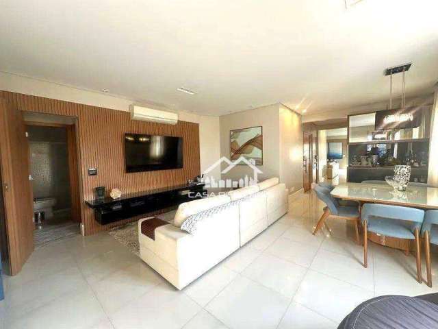 Vende apartamento com 140m², 3 dormitórios, 2 vagas e lazer, próximo a praia, na Pompéia.