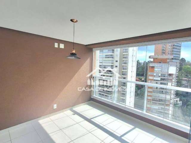 Apartamento para locação, 77m², 2 dormitórios, 2 vagas, no Panamby