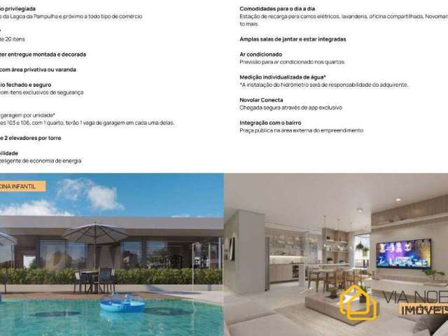 Apartamento com 3 quartos à venda na Avenida Fleming, 1001, Ouro Preto, Belo Horizonte por R$ 633.329