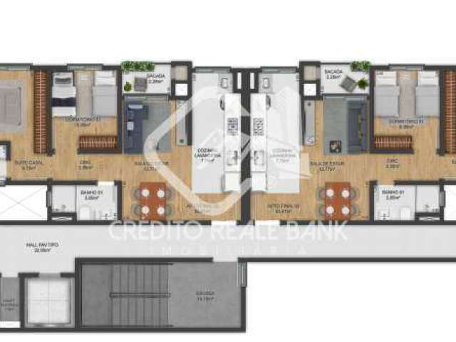 Apartamento com 2 quartos à venda no São Leopoldo, Caxias do Sul , 52 m2 por R$ 329.000