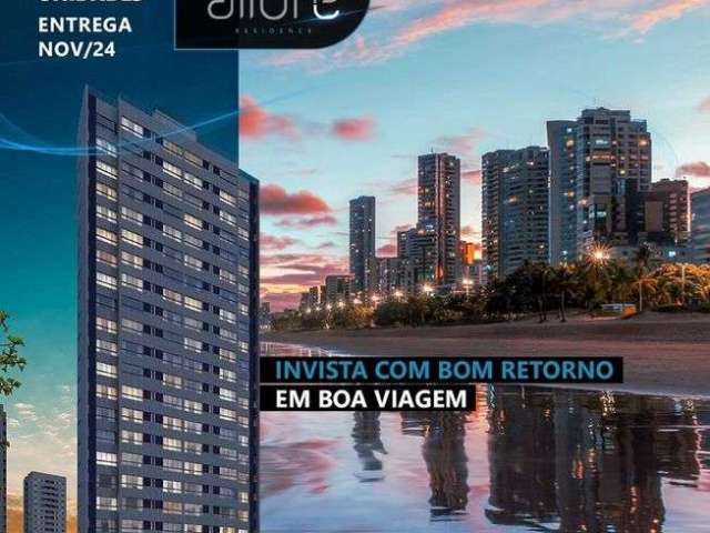 Oportunidade de investimento no allure residence | boa viagem - apartamentos de 24m²