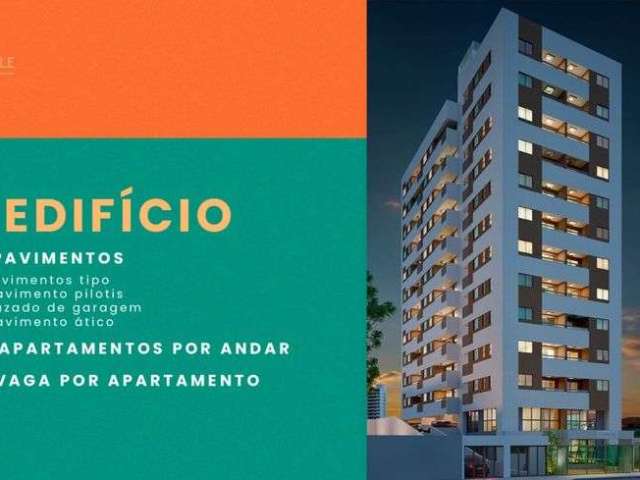 AB - Apartamento para venda possui 51 metros quadrados com 2 quartos