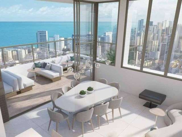 TFS | Edf. Terrazza Boa Viagem | Moderno e exclusivo | Rooftop 360º | 3 Qts | 91m² | Varanda Gourmet