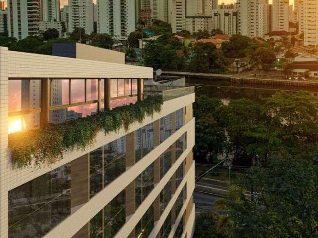 MD Terrazza Beira Rio. Apartamento com vista panorâmica do Rio Capibaribe e com varanda gourmet