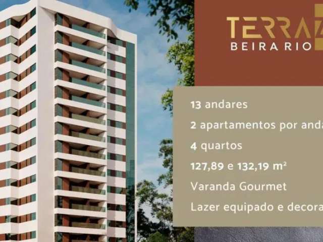 Terrazza Beira Rio - 127 m² com 4 quartos em Madalena - Recife - PE