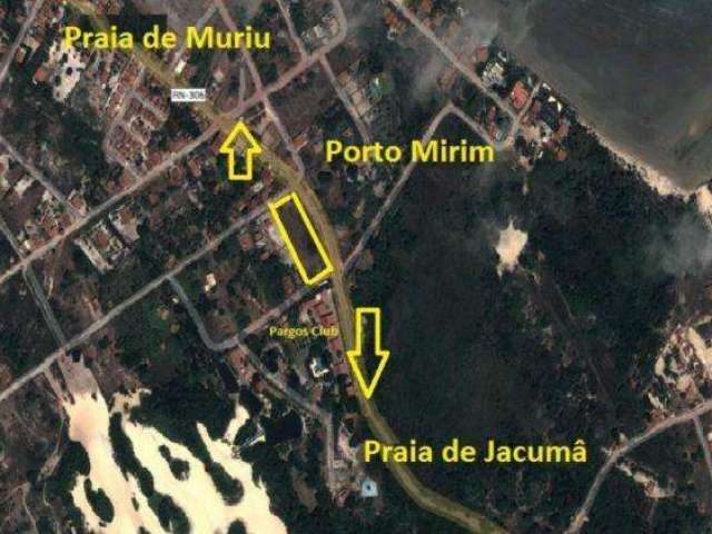 Terreno à venda, 4000 m² por R$ 380.000,00 - Praia de Jacuma - Ceará-Mirim/RN