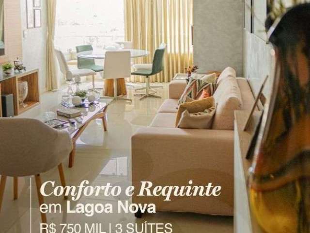 Apartamento com 3 dormitórios à venda, 123 m² por R$ 750.000 - Lagoa Nova - Natal/RN