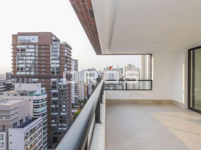 Apartamento à venda Pinheiros, 150m², 3 suítes, 2 vagas, andar alto e vista.