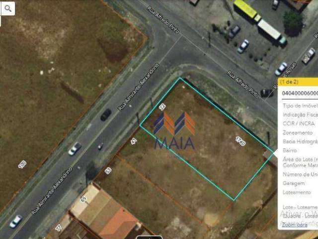 Terreno à venda, 511 m² por R$ 850.000 - Afonso Pena - São José dos Pinhais/PR