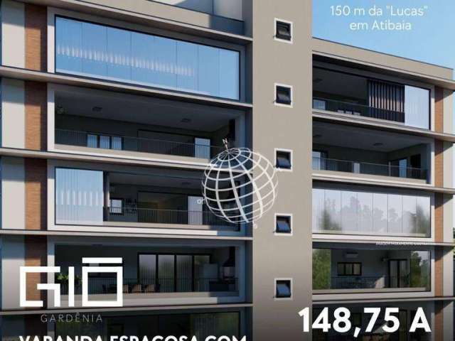 Apartamento com 3 dormitórios à venda, 148 m² por R$ 1.188.006,00 - Vila Gardênia - Atibaia/SP