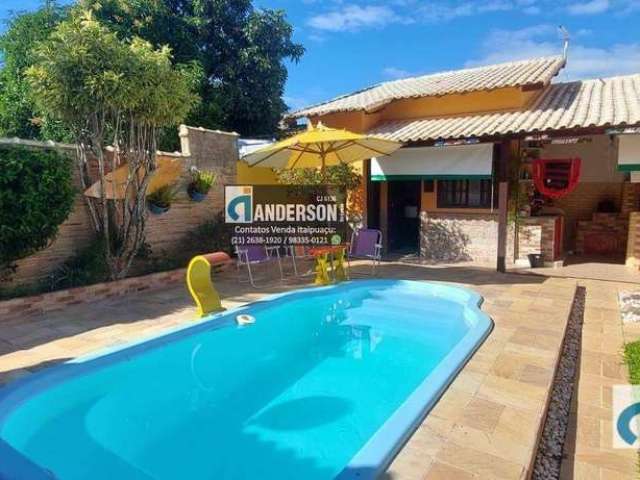 Casa  c/  3 quartos (sendo 1 suíte), com piscina . No Jardim Atlântico Oeste (Itaipuaçu) - Maricá/RJ