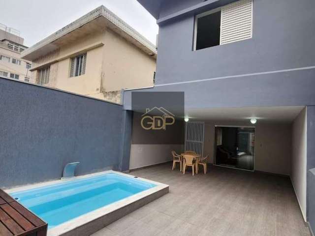 Lindo sobrado 3 dorm/c 2 suítes e piscina!!! A 50 M do mar, na Vila Caiçara