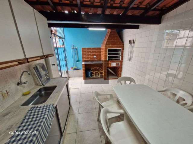 Casa com 2 dormitórios! mobiliada! no bairro jardim real! praia grande (sp)!