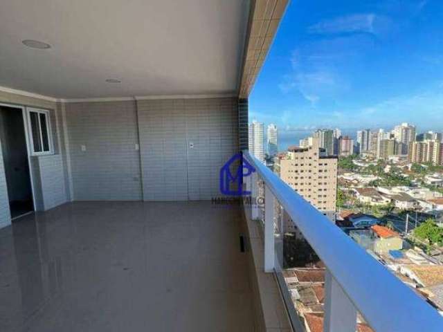 Apartamento com 3 dormitórios à venda, 104 m² por R$ 900.000,00 - Canto do Forte - Praia Grande/SP