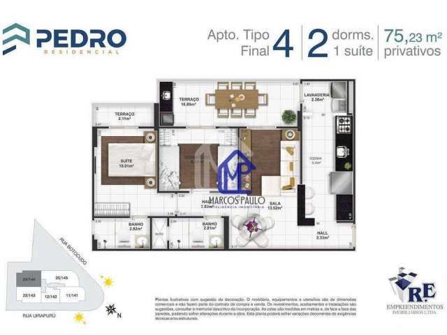 Apartamento com 2 dormitórios à venda, 76 m² por R$ 430.000 - Tupi - Praia Grande/SP