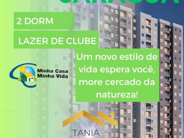 Apartamento Lazer clube, 2 dorms com vaeanda e com ou sem vaga