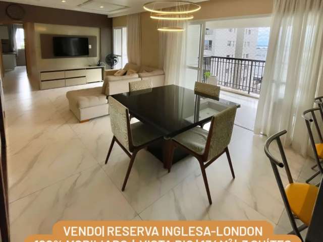 LONDON - RESERVA INGLESA. Vista Rio, 100% mobiliado, nascente, 3 stes e 2 vgs