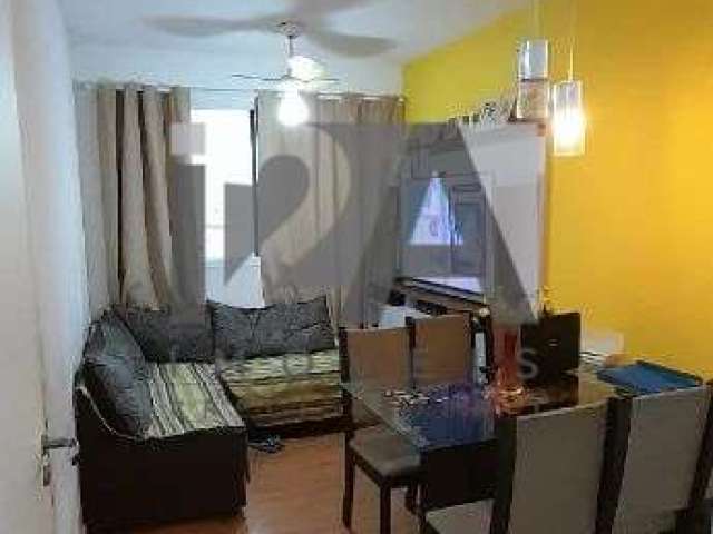 Apartamento com 41 metros, 2 dormitórios, WC social, cozinha e lavanderia.