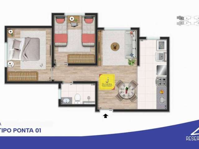 Apartamento com 2 dormitórios à venda, 55 m² por R$ 226.000 - Morro da Glória - Juiz de Fora/MG