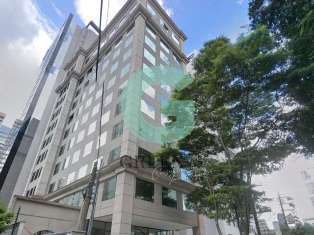 Sala Comercial de alto padrão para locação na Vila Olímpia, São Paulo-SP - 2 salas, 2 banheiros, 4 vagas, 75m²