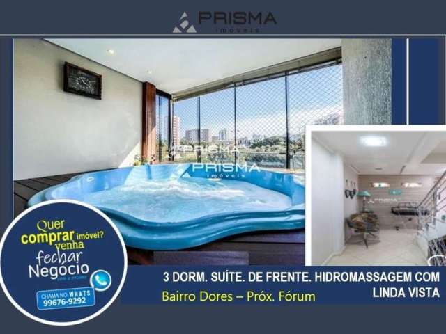 Apartamento duplex, 3 dormitórios, spa, vista, 2 vagas