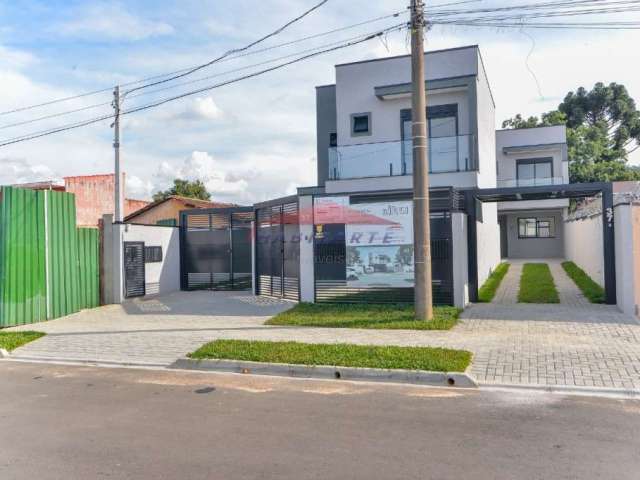 Sobrados novos com acabamento de alto padrão à venda no bairro Uberaba-Curitiba-PR.