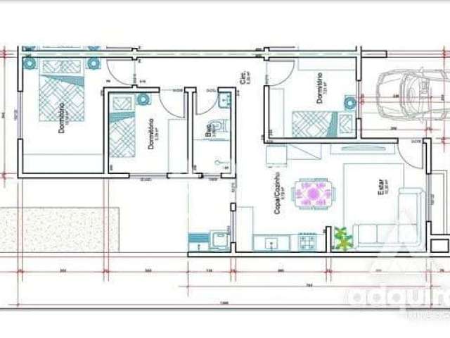 Casa à venda 3 Quartos, 1 Vaga, 150M², Cará-cará, Ponta Grossa - PR