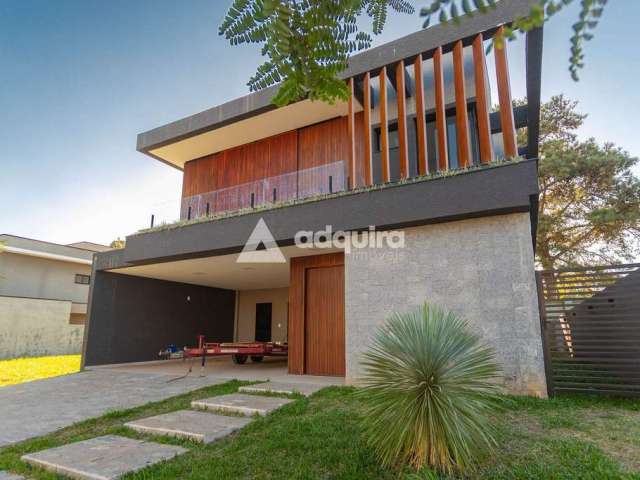 Casa  Condominio Alphaville à venda, com 3 suítes no Jardim Carvalho, Ponta Grossa, PR