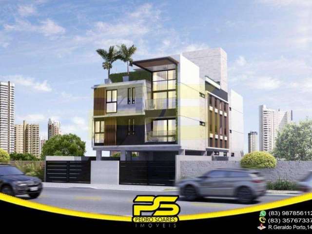 Apartamento com 1 dormitório à venda, 48 m² por r$ 169.000,00 - bancários - joão pessoa/pb para | Bancários, João Pessoa, Paraíba