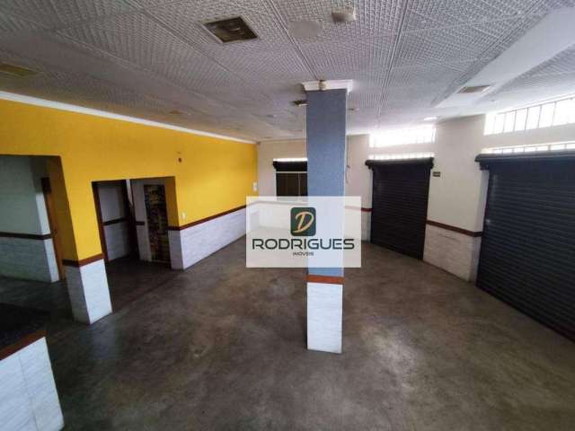 Salão comercial 180m² para alugar, Bairro Mauá, São Caetano do Sul.