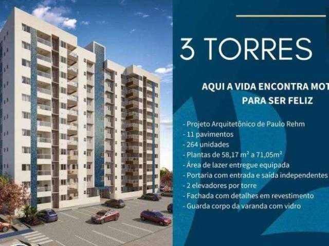 Apartamento à venda no Santa Lúcia Park, 60m², 2 quartos, 2 banheiros, 1 vagas, JABOTIANA, Aracaju,