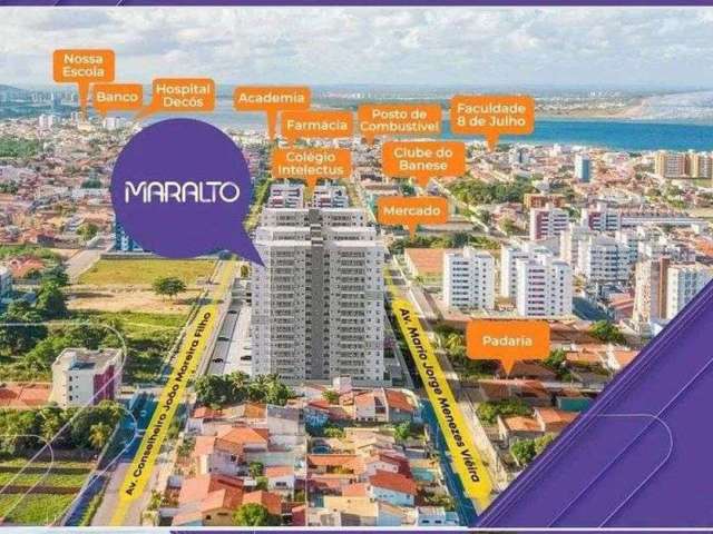 Apartamento à venda no Maralto, 68m², 2 quartos, 2 banheiros, 1 vagas, COROA DO MEIO, Aracaju, SE