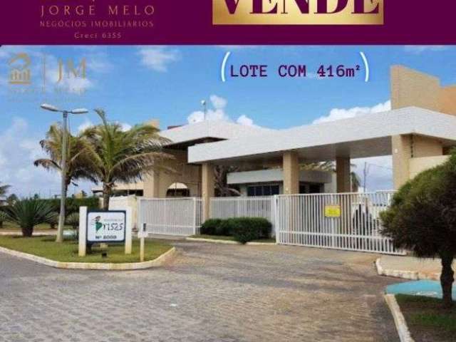 Lote à venda no Residencial Brisas, 416m², MOSQUEIRO, Aracaju, SE