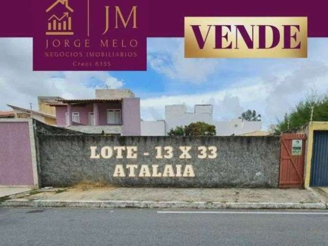 Lote à venda em rua pública, 429m², COROA DO MEIO, Aracaju, SE