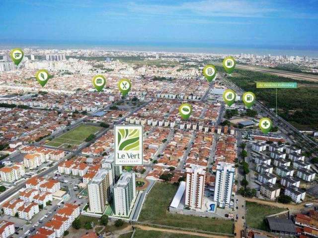 Apartamento à venda no Le Vert Boulevard, 58m², 2 quartos, 2 banheiros, 1 vagas, FAROLÂNDIA, Aracaju, SE