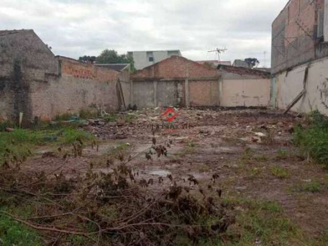 Terreno à venda na Rua Natal, Cajuru, Curitiba por R$ 410.000