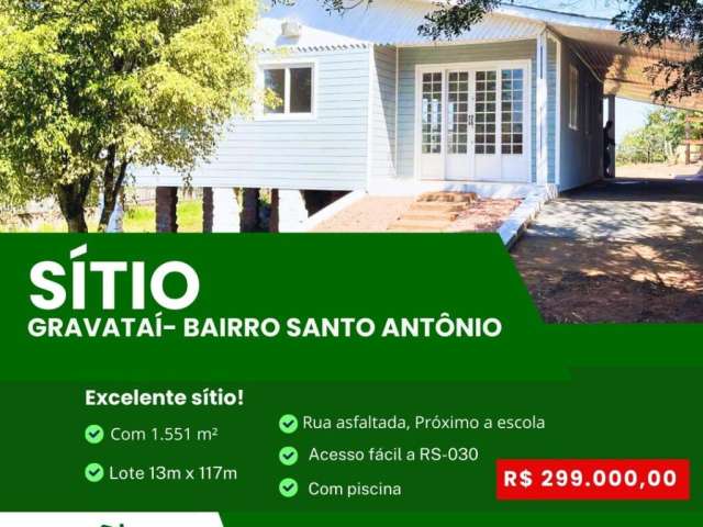 Vendo ótimo Sítio no bairro Santo Antônio em Gravataí. ESCRITURADO