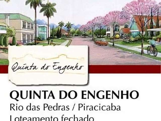 Terreno à venda de 300m² no Condomínio Quinta do Engenho, Rio das Pedras, por R$160.000.00