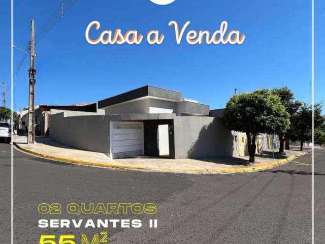 Casa para Venda em Presidente Prudente, Parque Residencial Servantes II, 2 dormitórios, 1 suíte, 1 banheiro, 2 vagas