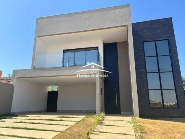 Casa de luxo à venda em condomínio exclusivo de Cuiabá-MT: 04 quartos, 04 suítes, 2 salas, 5 banheiros, 4 vagas de garagem, 350m².