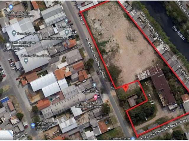 Terreno à venda na Rua Aristóteles da Silva Santos, Boqueirão, Curitiba, 9774 m2 por R$ 5.500.000