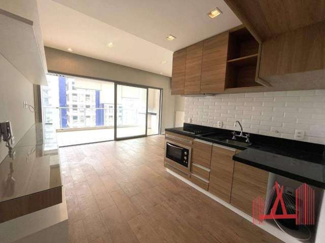 Apartamento Stúdio amplo para Locação com 1 dormitório, 1 vaga de garagem, com 45 m² - Moema