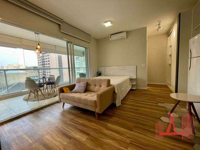 Apartamento Studio MOBILIADO para Locação com 1 dormitório, 1 vaga de garagem, com 42 m² - Consolação