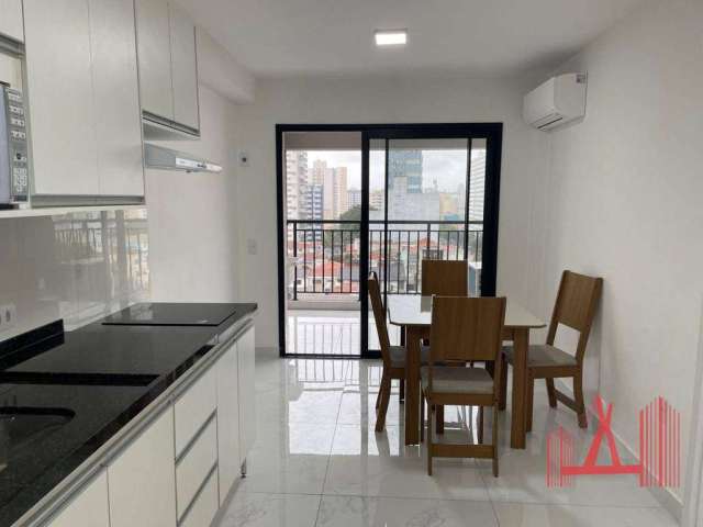 Apartamento com 1 dormitório para alugar, 35 m² por R$ 3.400,16/mês - Mirandópolis - São Paulo/SP