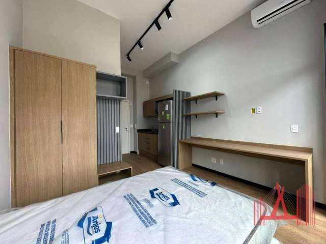 Apartamento Studio novo MOBILIADO para Locação com 1 dormitório, com 27 m² - Pinheiros