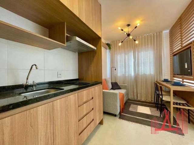 Apartamento Studio MOBILIADO para Locação, novo, com 1 dormitório, com 24 m² - Pinheiros