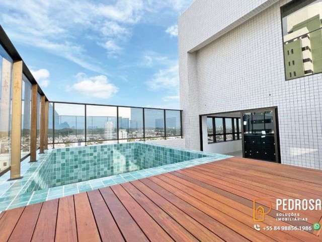 Cobertura Duplex 200 m2 - 3 Suítes - Lagoa Nova - Piscina e Área Gourmet - Vista Perfeita