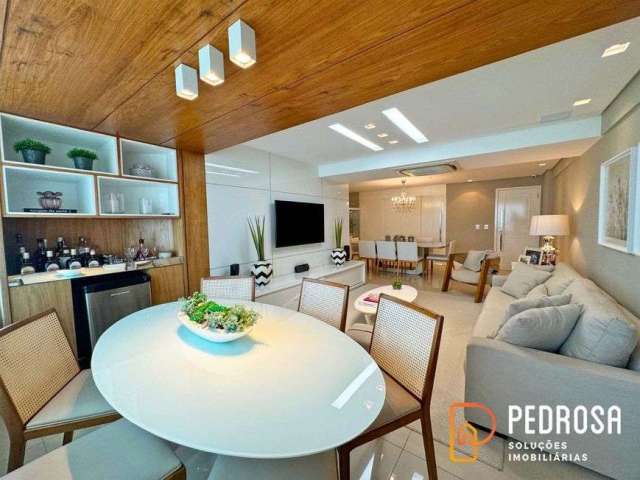 Apartamento com 142 m2 - 3 suítes - Mobiliado - Royal Palms Capim Macio - Alto Padrão - Andar alto