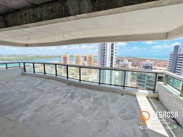 Apartamento com 220 m2 - 3 suítes - Terrazzo Potengi - Petrópolis - Vista Mar - Escriturado